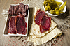 ID 5632828 | Rebanadas secadas especias revestido de carne salados | Foto de alta resolución ID 5632828 | Rebanadas secadas especias revestido de carne salados | Foto de alta resolución | CLIPARTO
